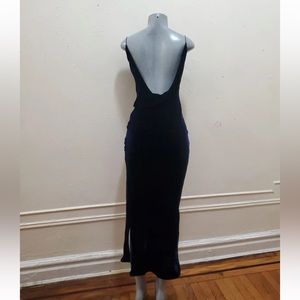 Richard Tyler Blue Velvet Dress